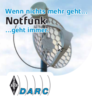 Notfunk-Flyer für Bevölkerung